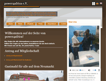 Tablet Screenshot of power4africa.de